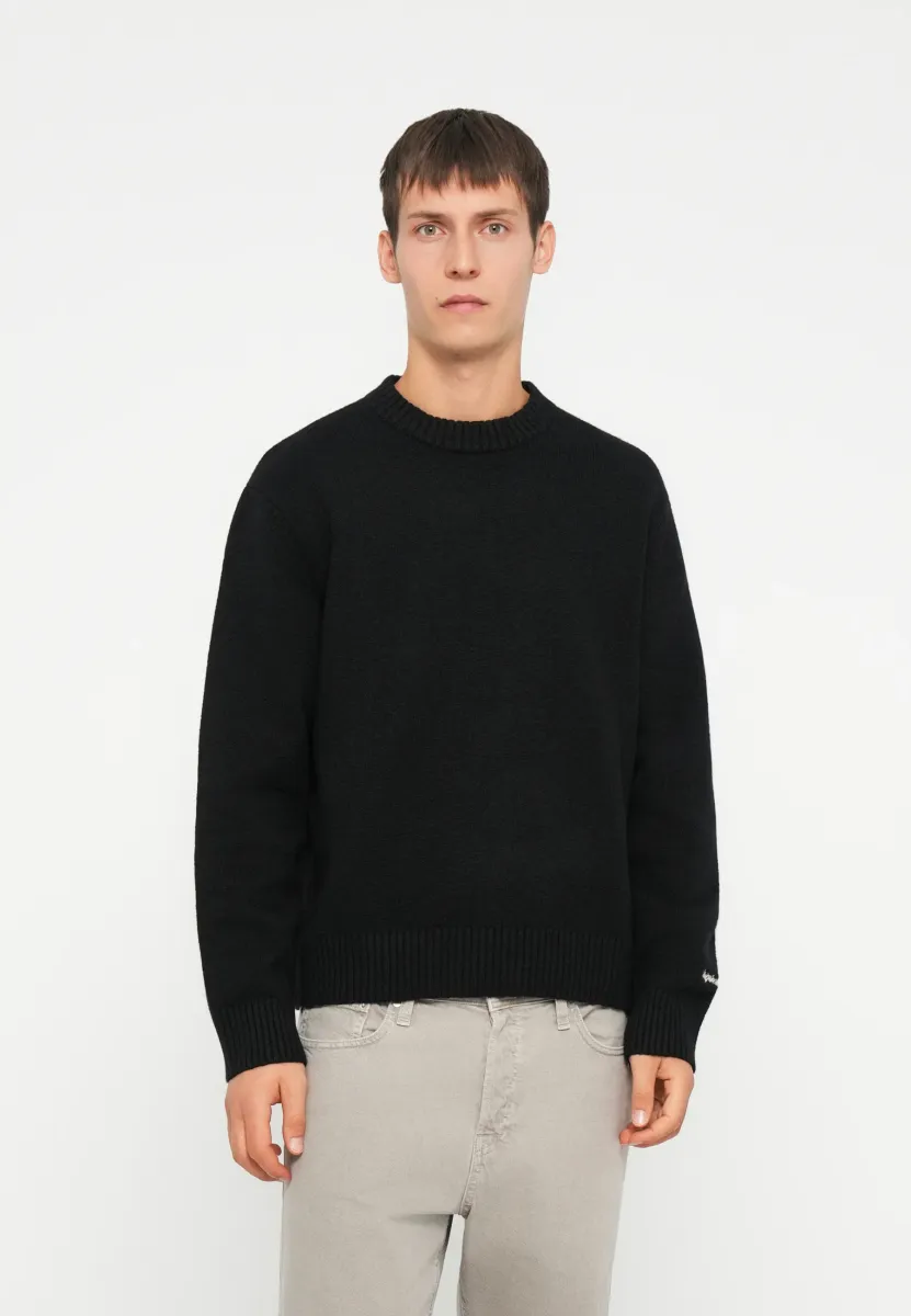 JORNORREBRO CREW NECK - Strickpullover - black