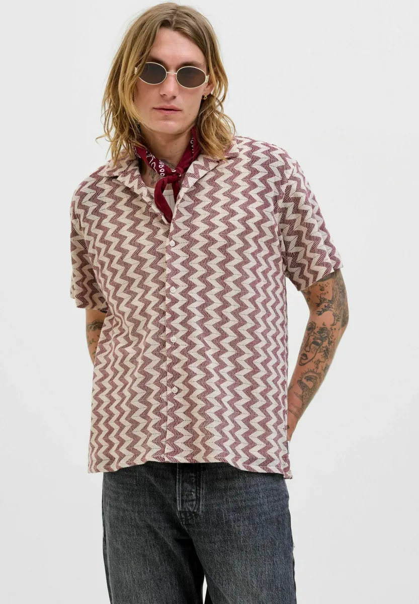 JORSUMMER LUKE TEXTURE RESORT - Hemd - tibetan red
