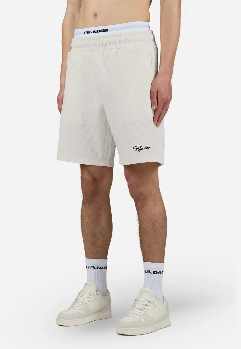 JOVREN STRUCTURED SHORTS - Jogginghose - unbleached black