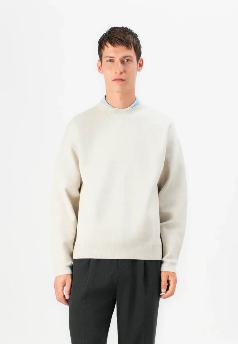 JPRBLABRADFORT CREW NECK - Strickpullover - silver lining