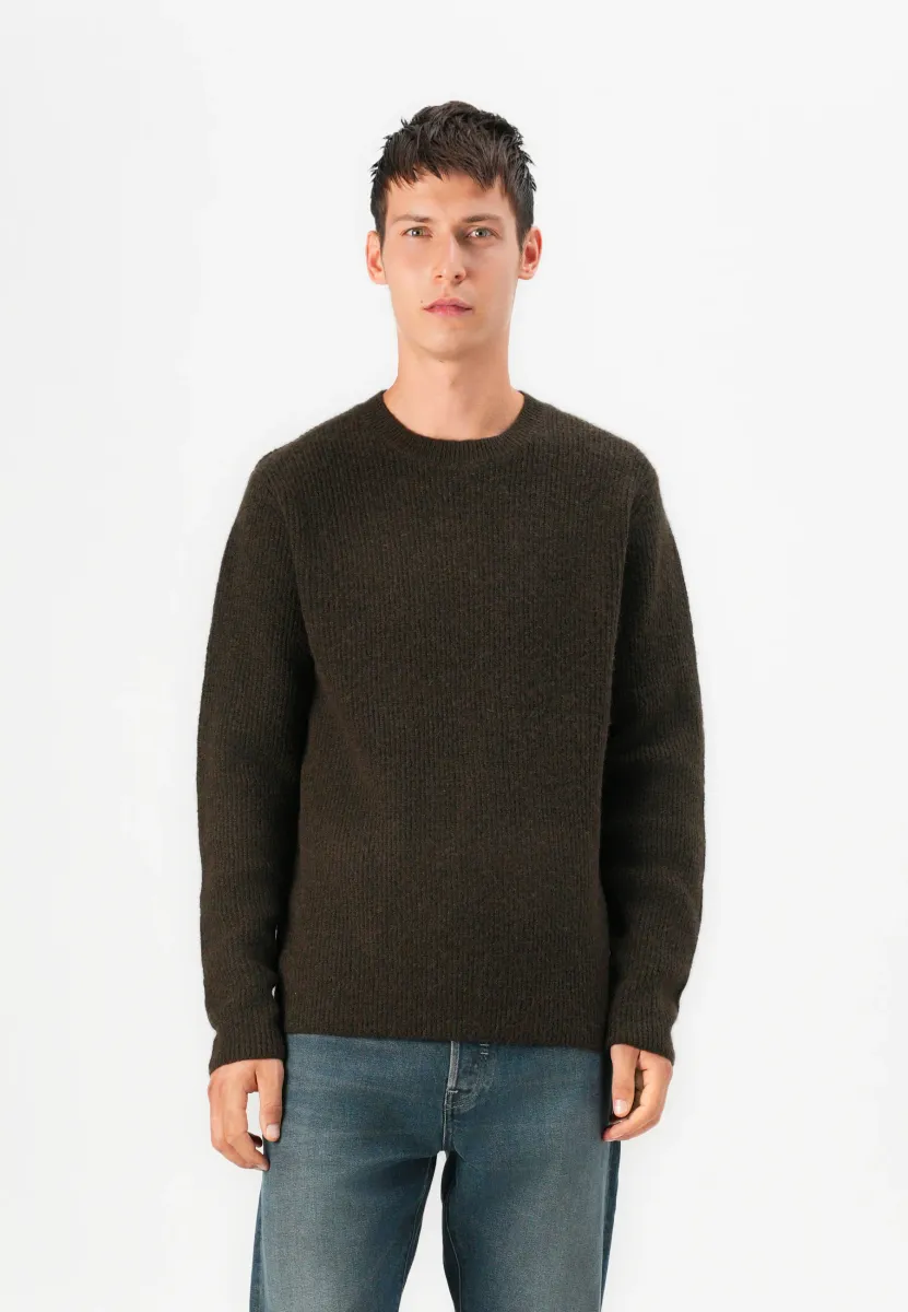 JPRBLAELIAS CREW NECK  - Strickpullover - dark brown