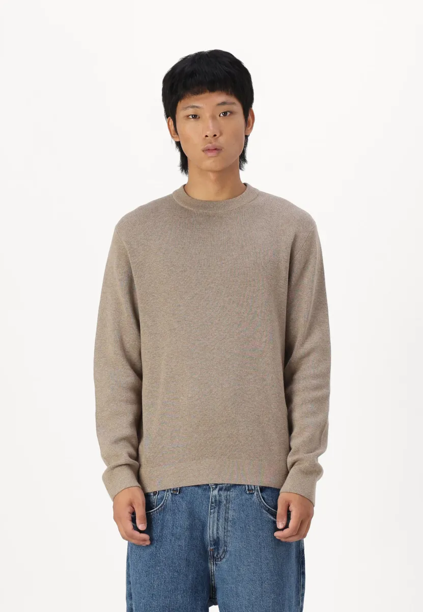 JPRBLAMILANO STITCH CREW NECK  - Strickpullover - greige