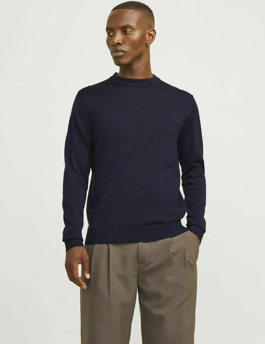 JPRBLAMILANO STITCH CREW NECK  - Strickpullover - night sky