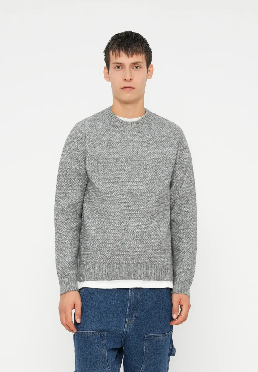 JPRBLAWILSON CREW NECK - Strickpullover - light grey melange