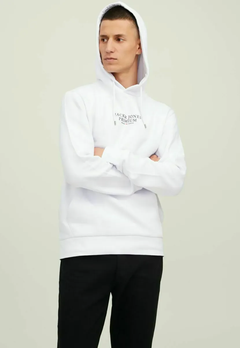 JPRBLUARCHIE NOOS - Sweatshirt - white