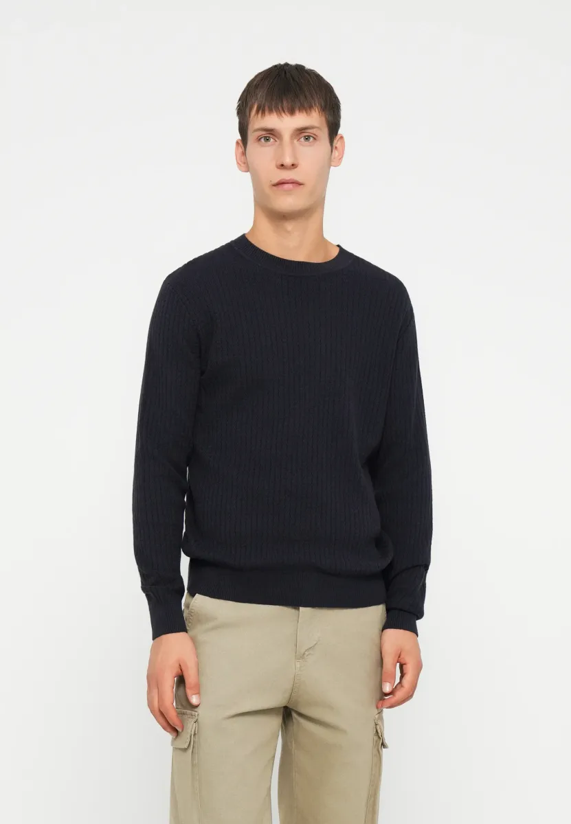 JPRBLUBARKLE CREW NECK - Strickpullover - night sky