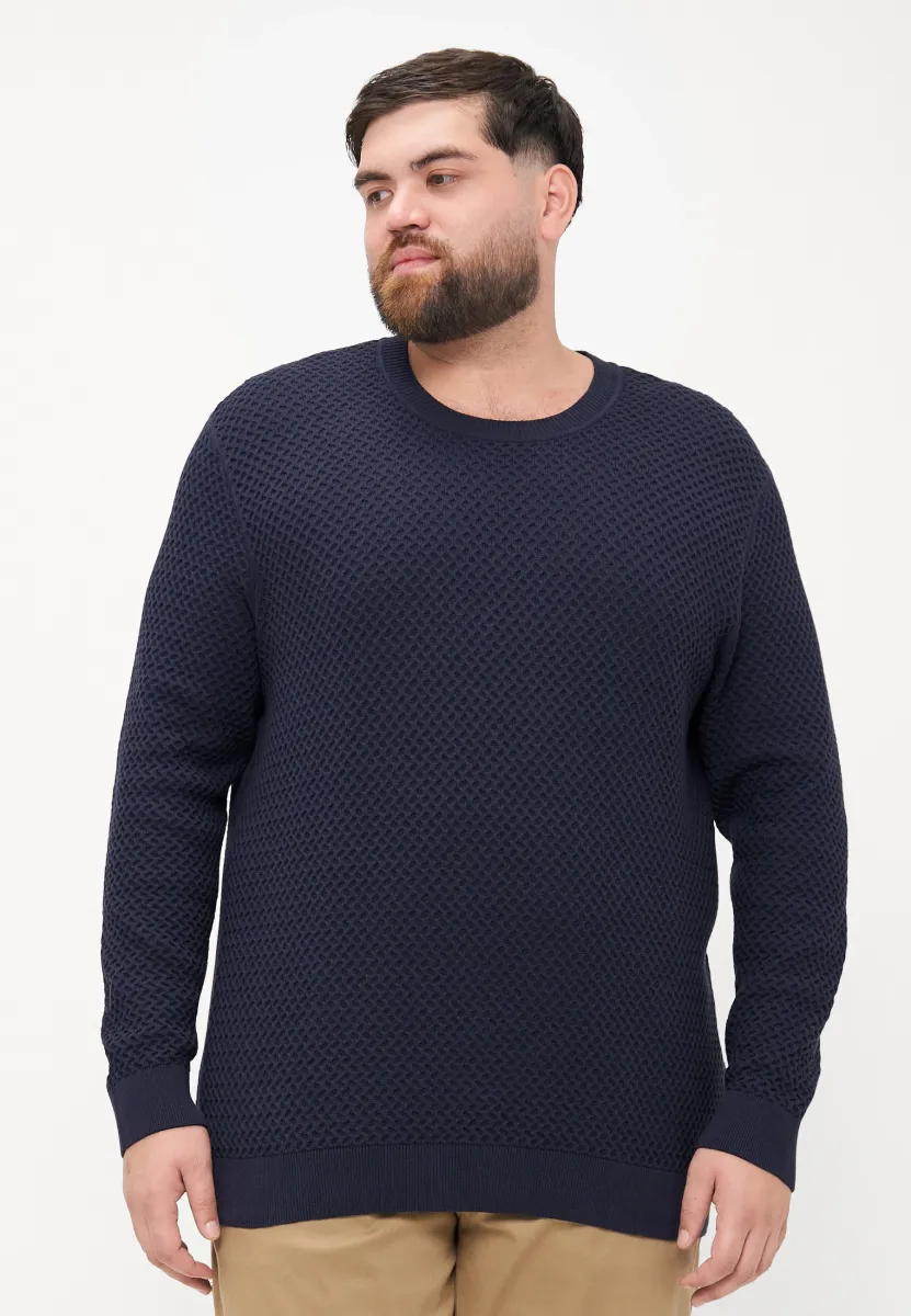 JPRBLUBARKLEY CREW NECK  - Strickpullover - night sky