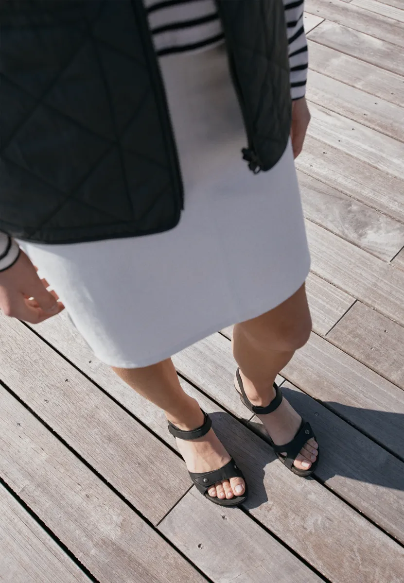 JULIA BASICS - Plateausandalette - black