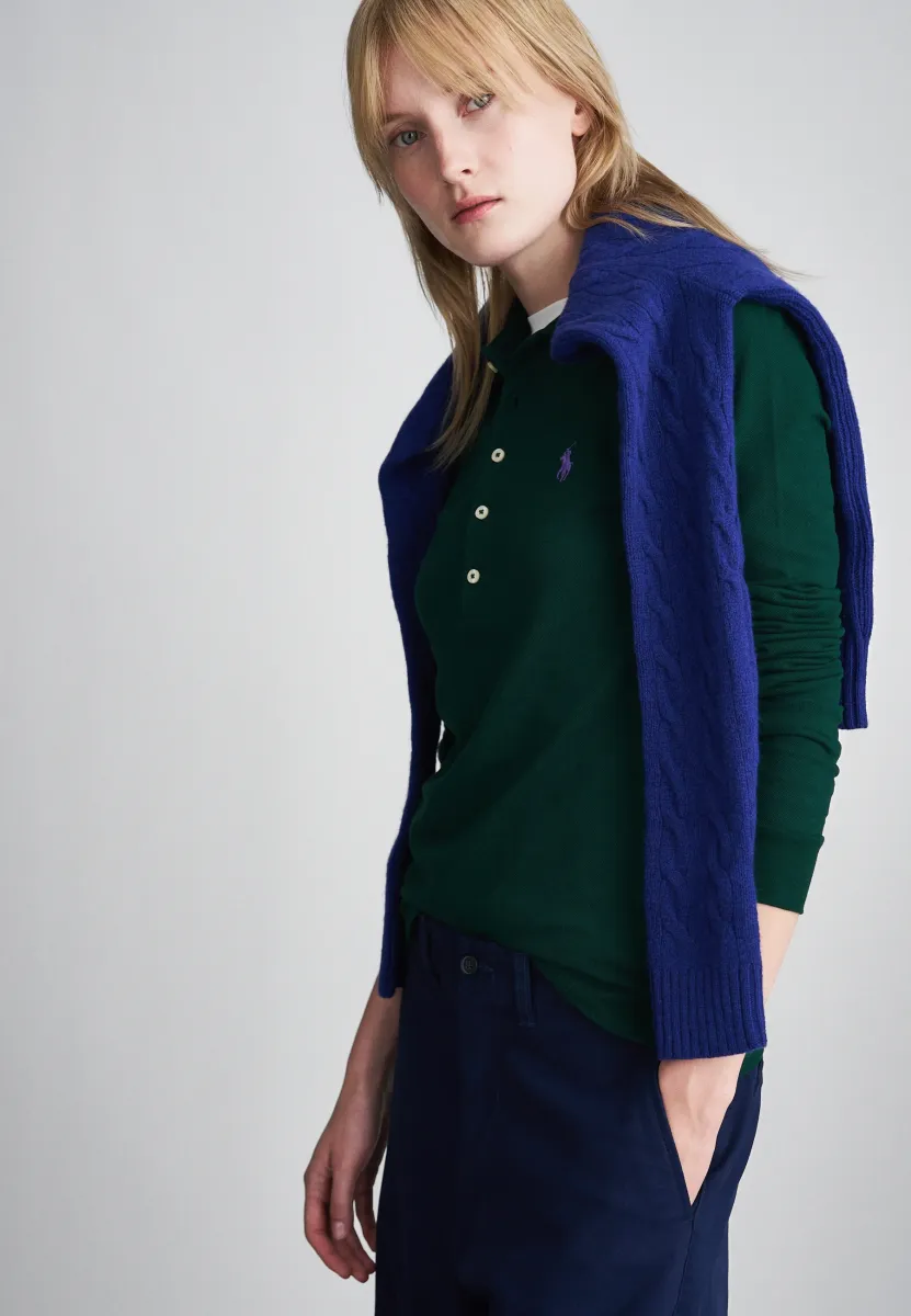 JULIE LONG SLEEVE - Poloshirt - moss agate