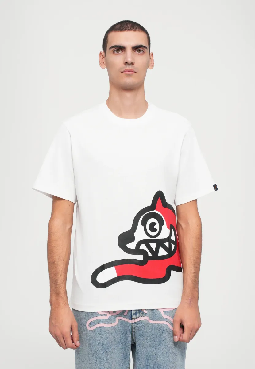 JUMBO RUNNING DOG - T-Shirt print - white