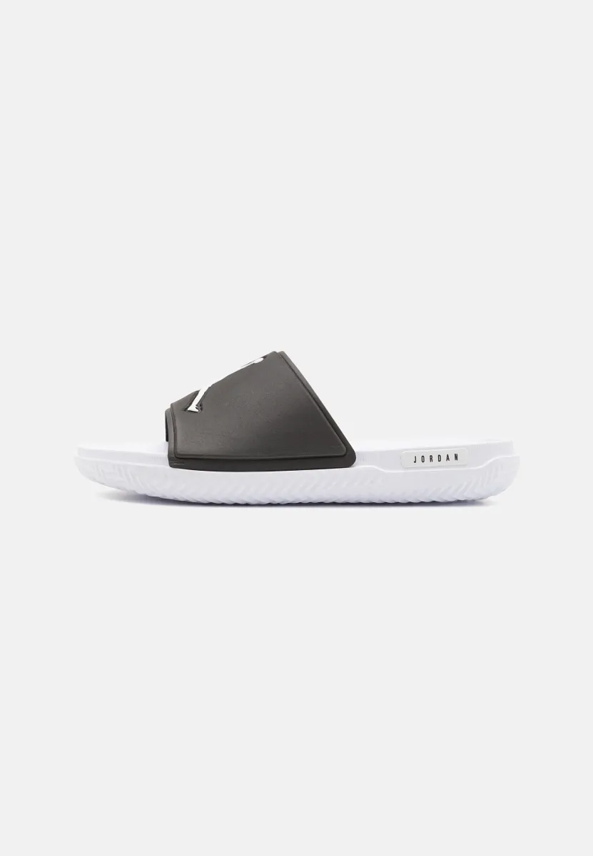 JUMPMAN SLIDE - Pantolette flach - black/white