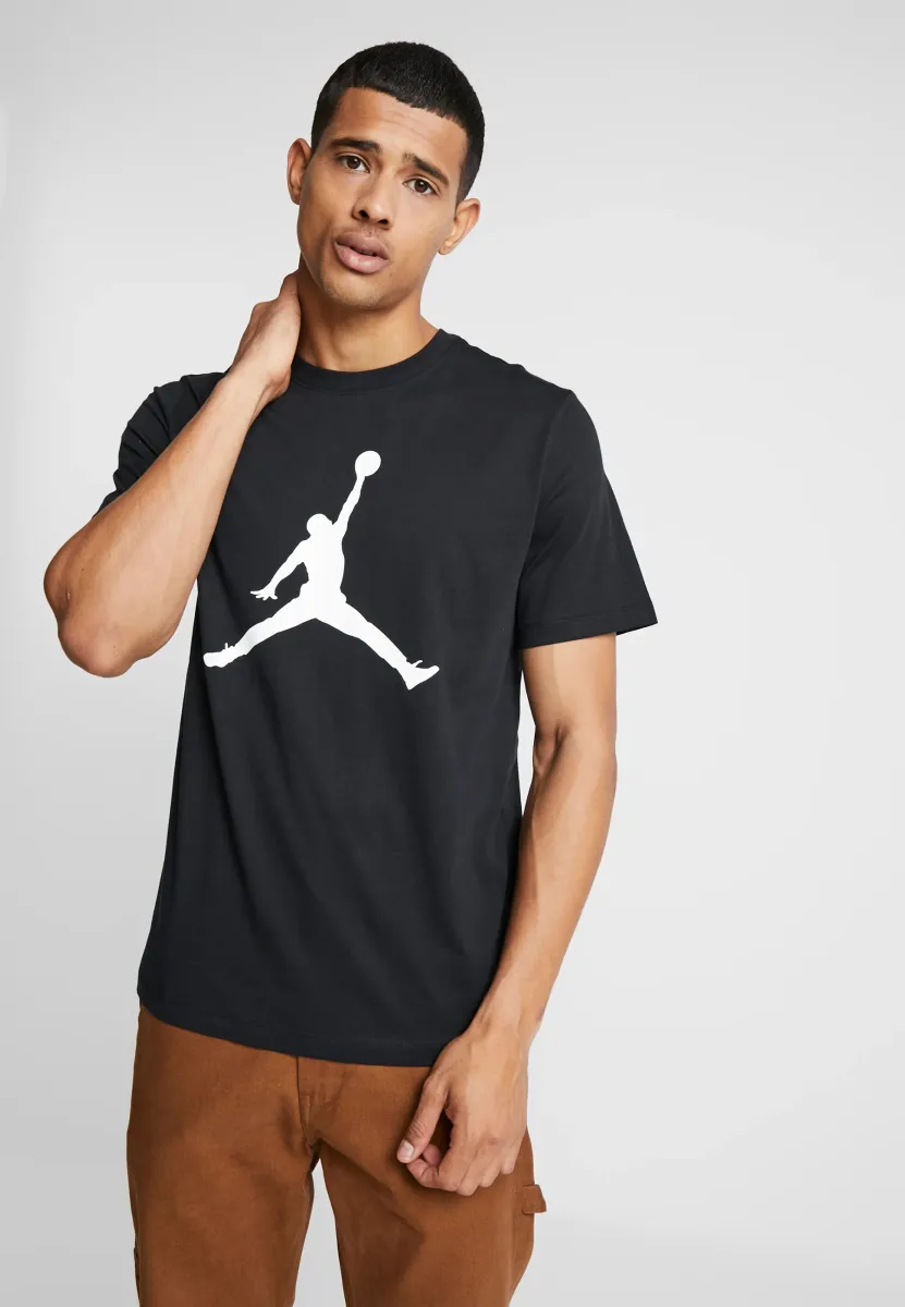 JUMPMAN SS CREW - T-Shirt print - black/white