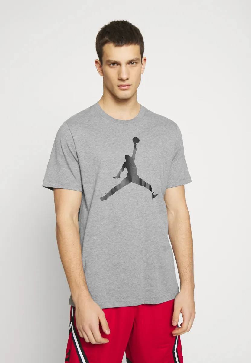 JUMPMAN SS CREW - T-Shirt print - grey