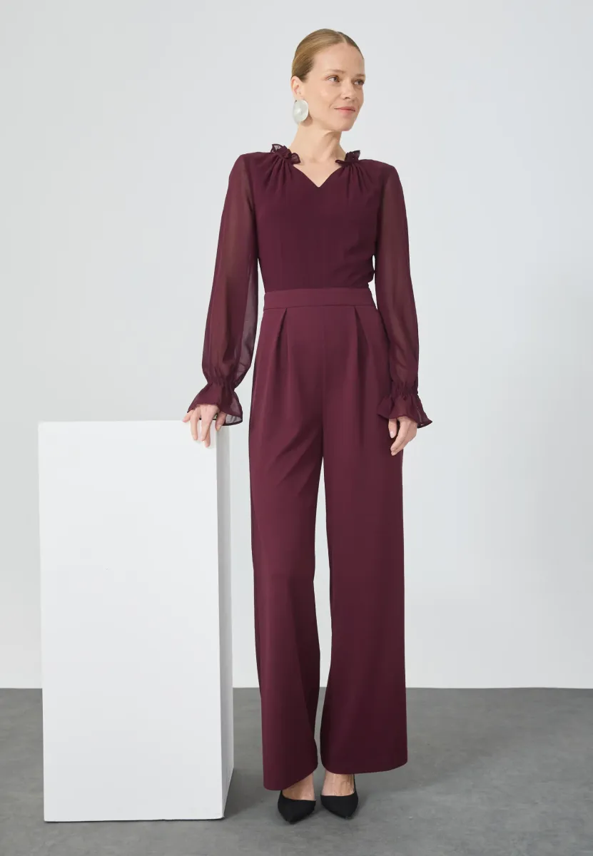 Jumpsuit - bordeaux