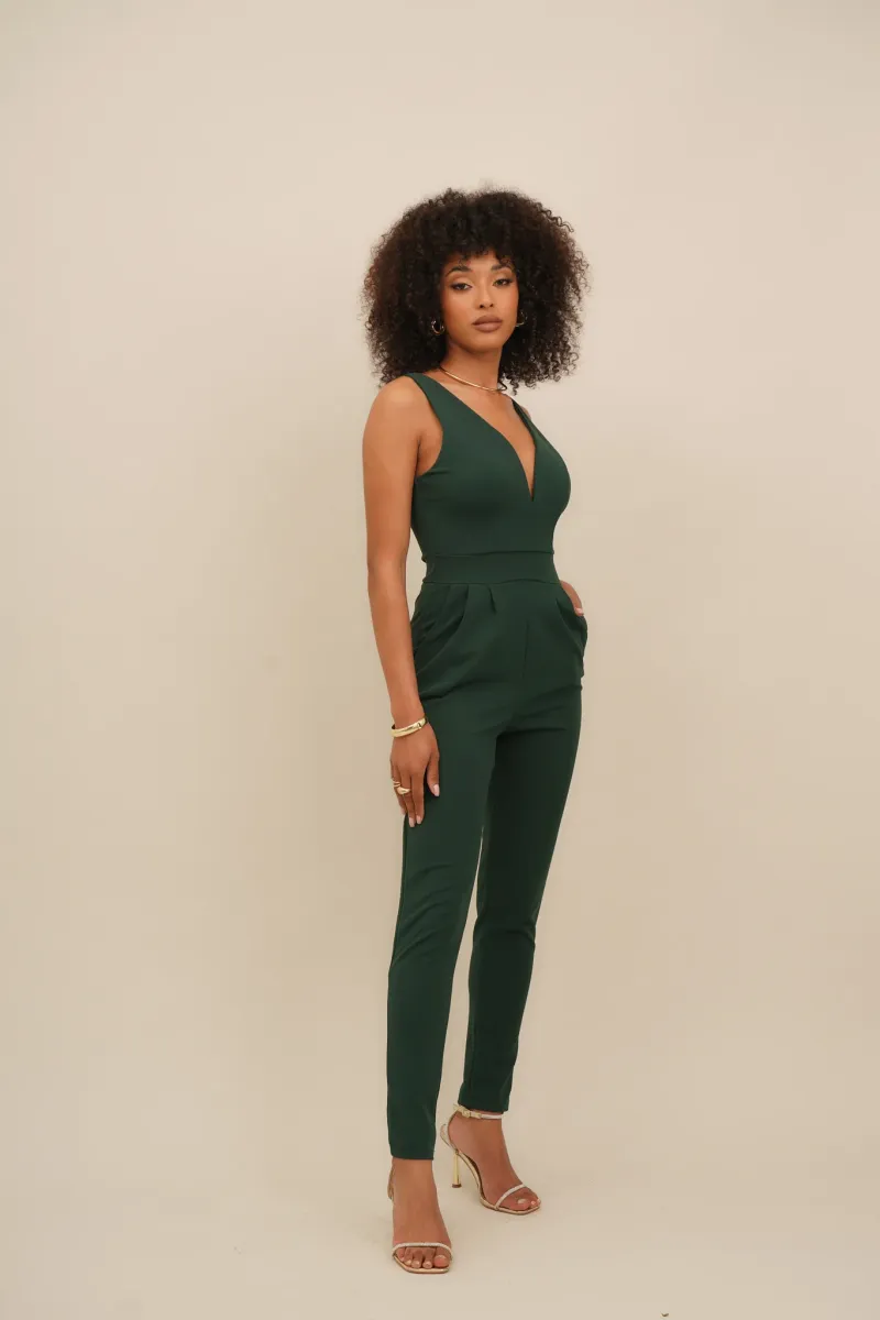 Jumpsuit - forest green