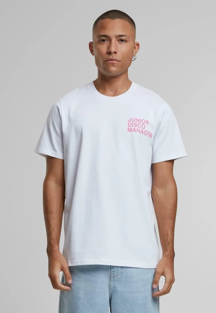 JUNIOR DISCO MANAGER - T-Shirt print - white