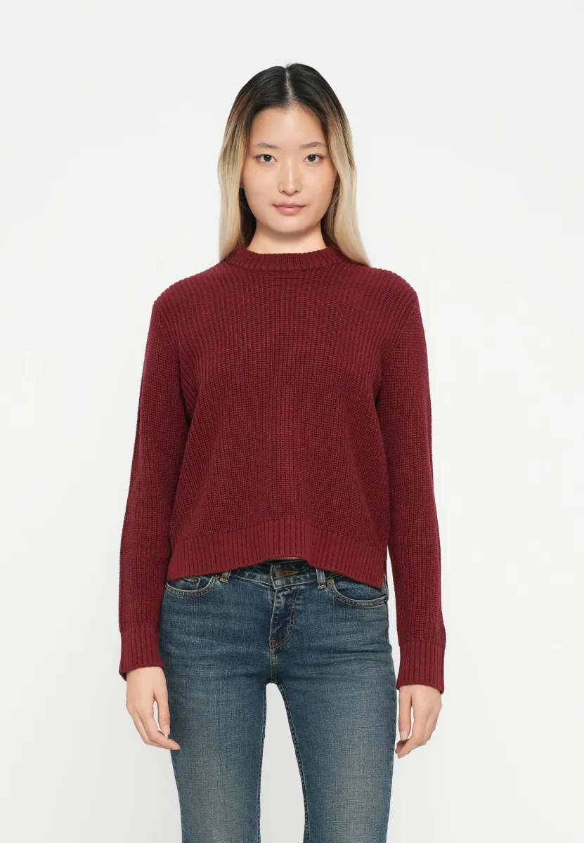 JXGLOBAL CREW NECK - Strickpullover - cabernet