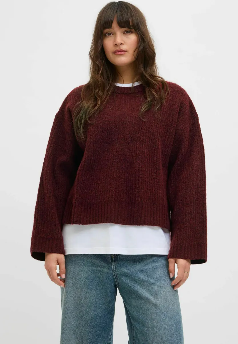 JXSIGGA DIVERSE CREW NECK  - Strickpullover - cabernet