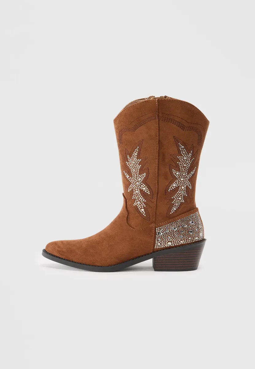 JYEEHAH - Cowboy-/Bikerboot - brown