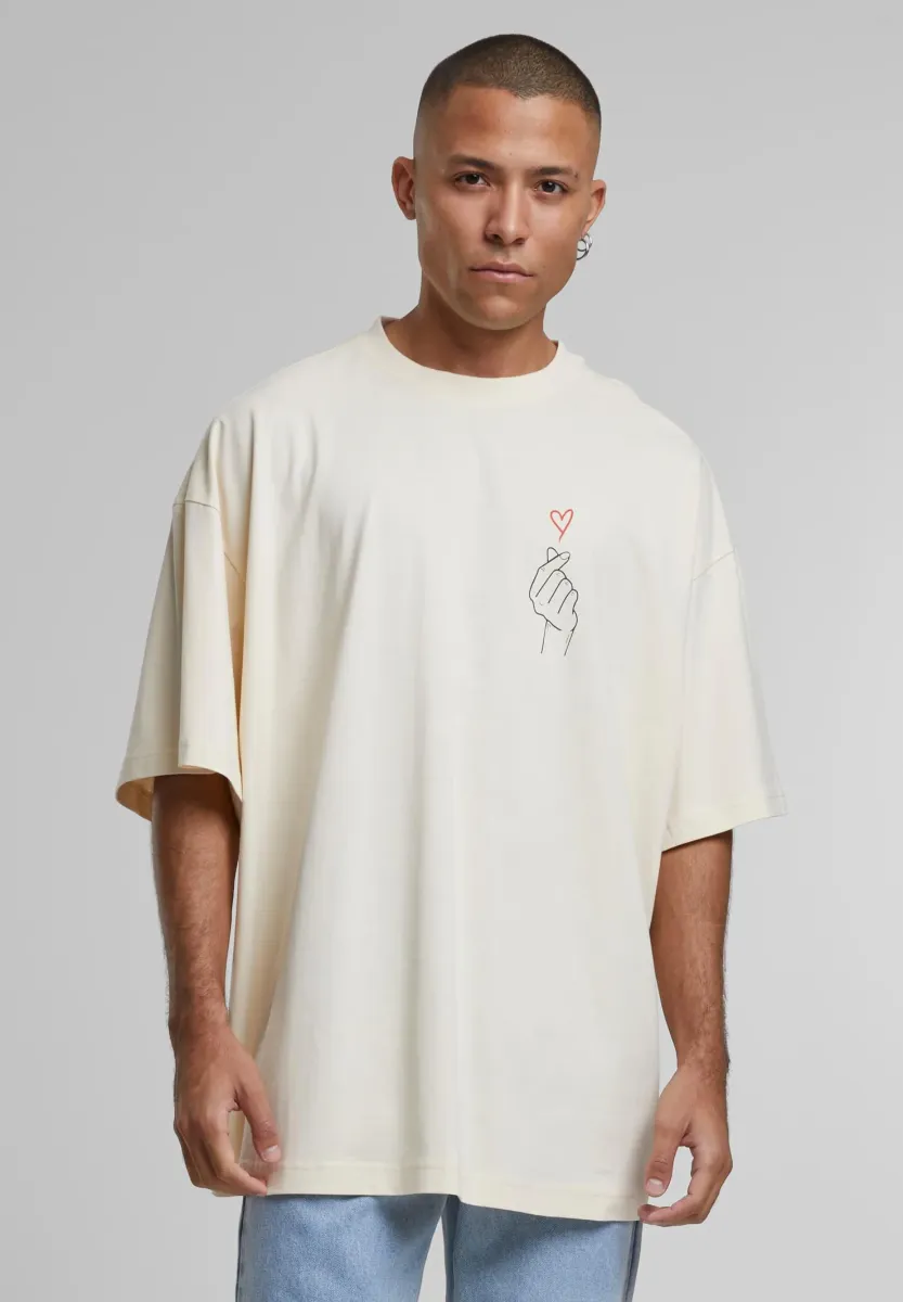 K HEART HUGE - T-Shirt print - whitesand