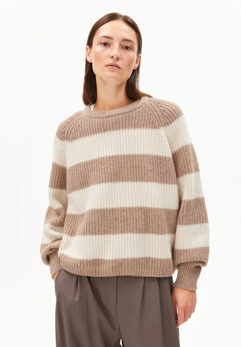 KAAGI STRIPES - Strickpullover - camel melange