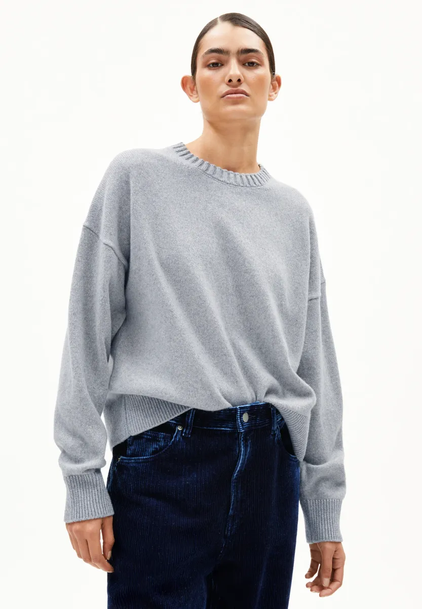 KAARALI - Strickpullover - silver melange