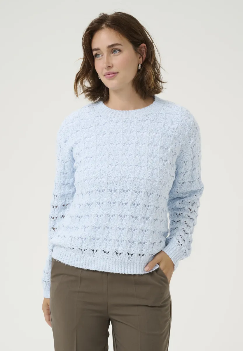 KAELENA - Strickpullover - celestial blue