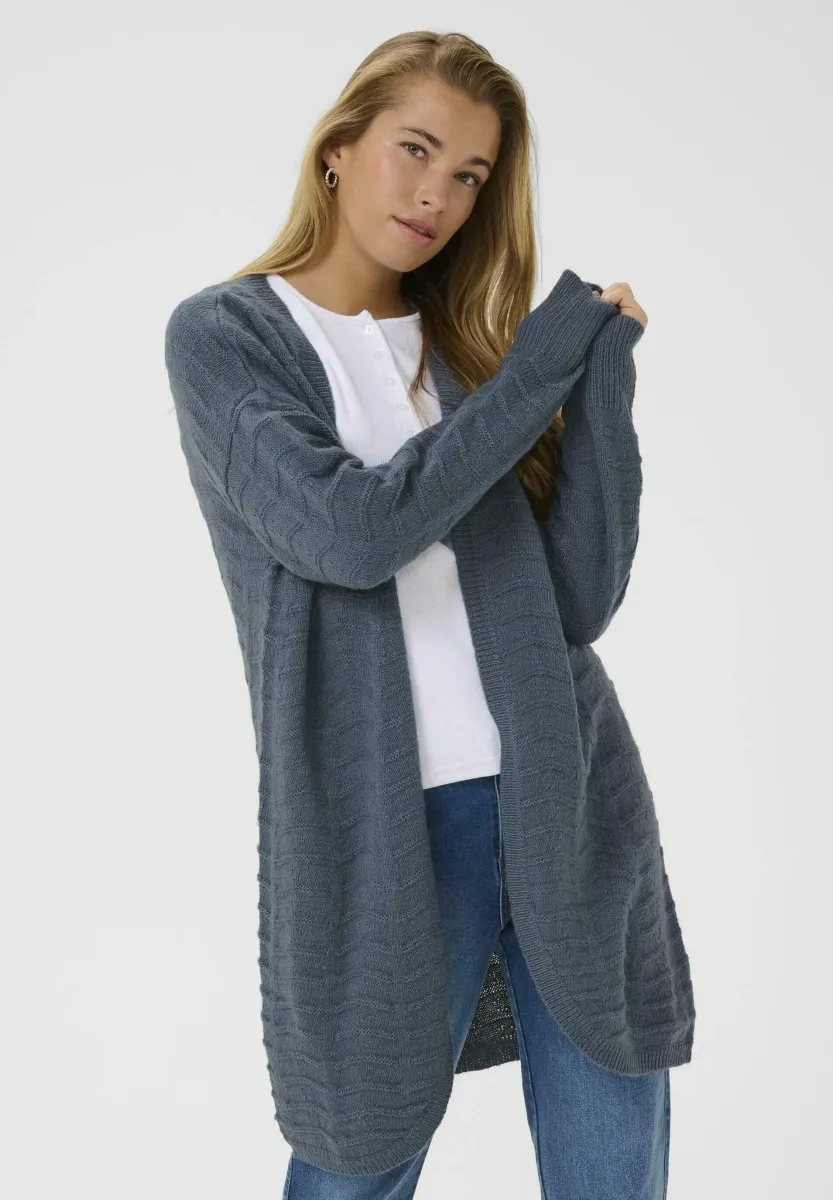 KAEMRIA KNIT CARDIGAN - Strickjacke - bering sea