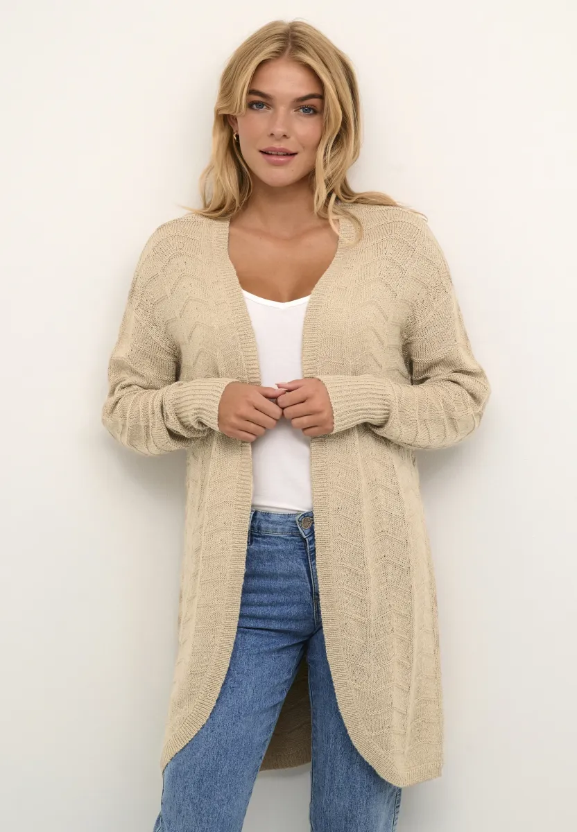 KAEMRIA KNIT CARDIGAN - Strickjacke - feather gray