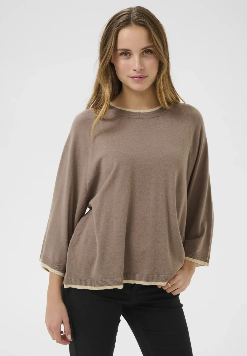 KAGABBY - Strickpullover - brown