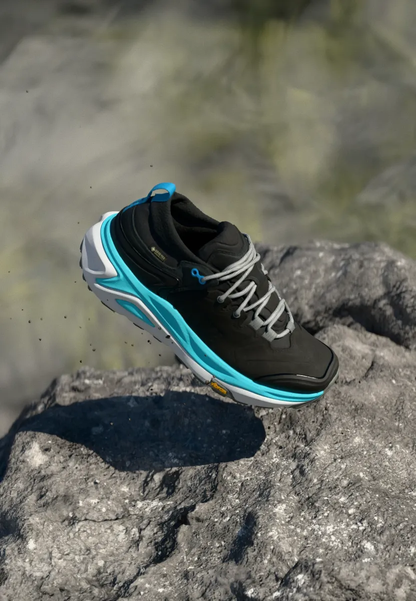 KAHA 3 LOW GTX - Hikingschuh - black/cielo blue