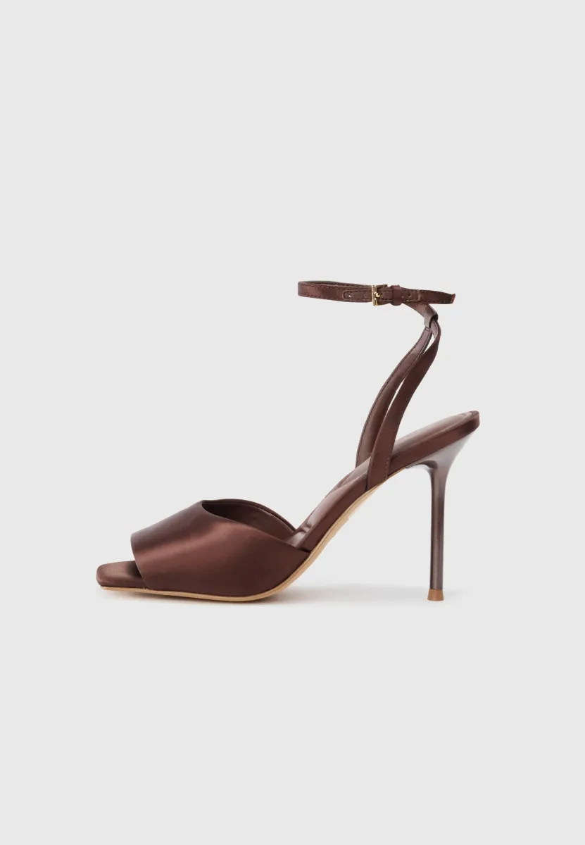KAIASIEN - High Heel Sandalette - dark brown
