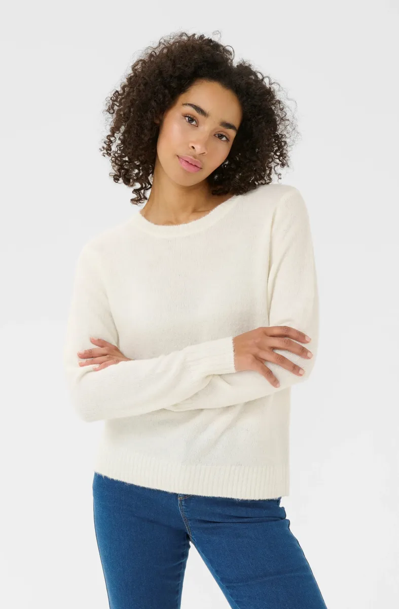 KAIRIS PULLOVER - Strickpullover - chalk