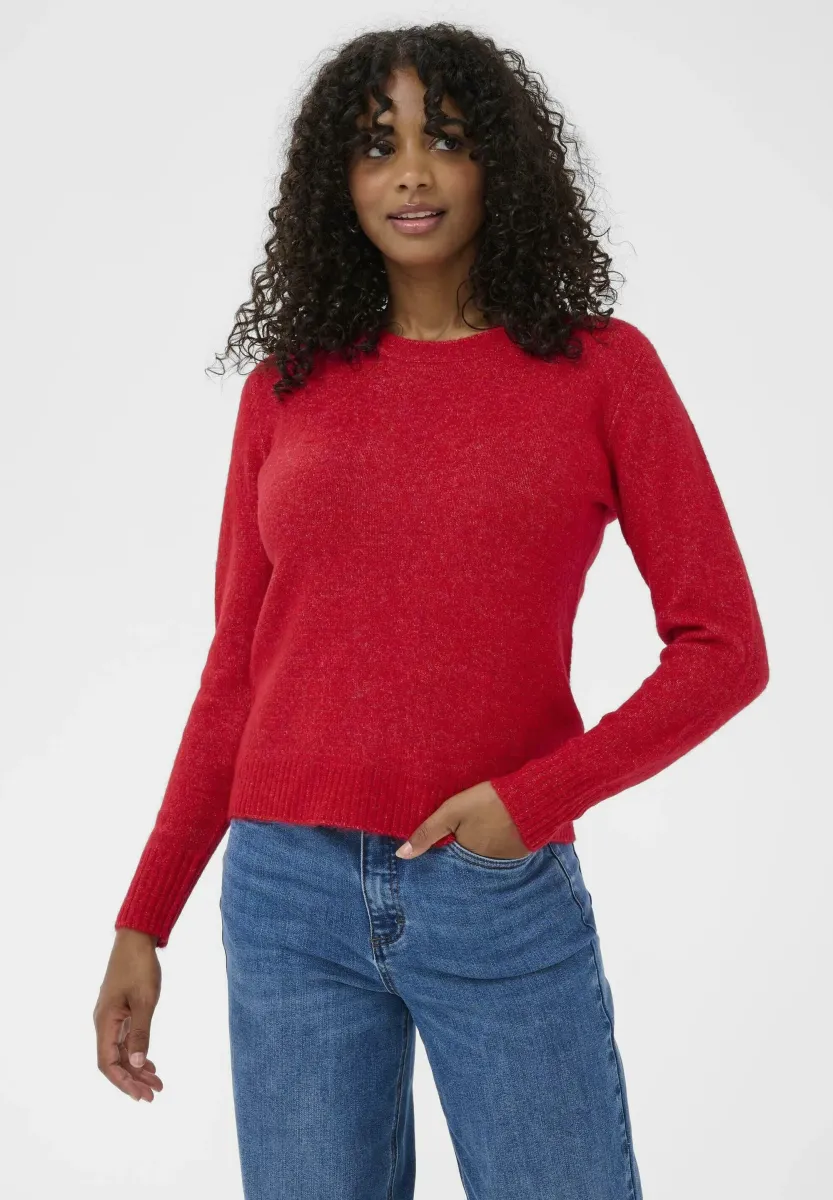 KAIRIS PULLOVER - Strickpullover - haute red melange