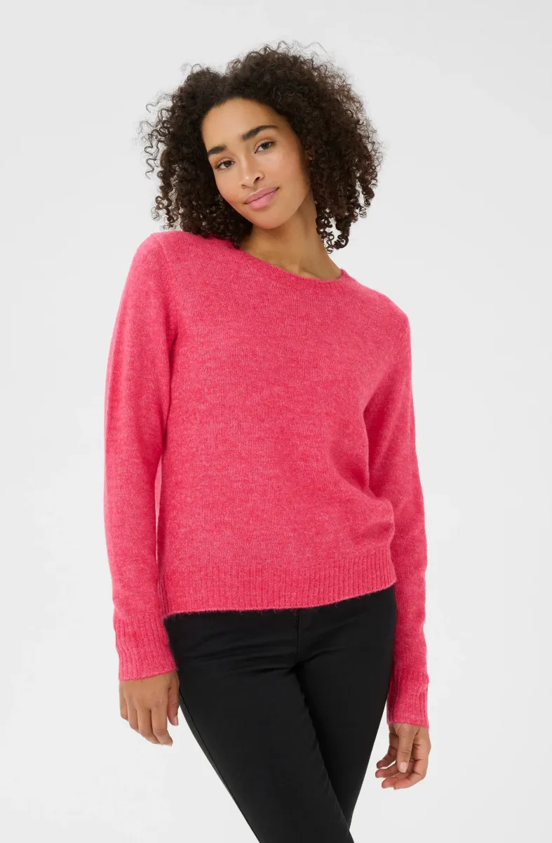 KAIRIS PULLOVER - Strickpullover - raspberry