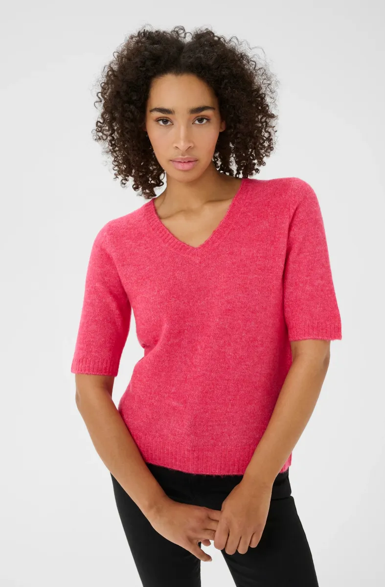 KAIRIS - Strickpullover - raspberry