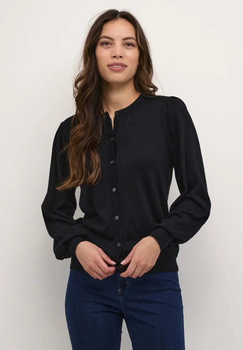 KALIZZA - Strickjacke - black deep