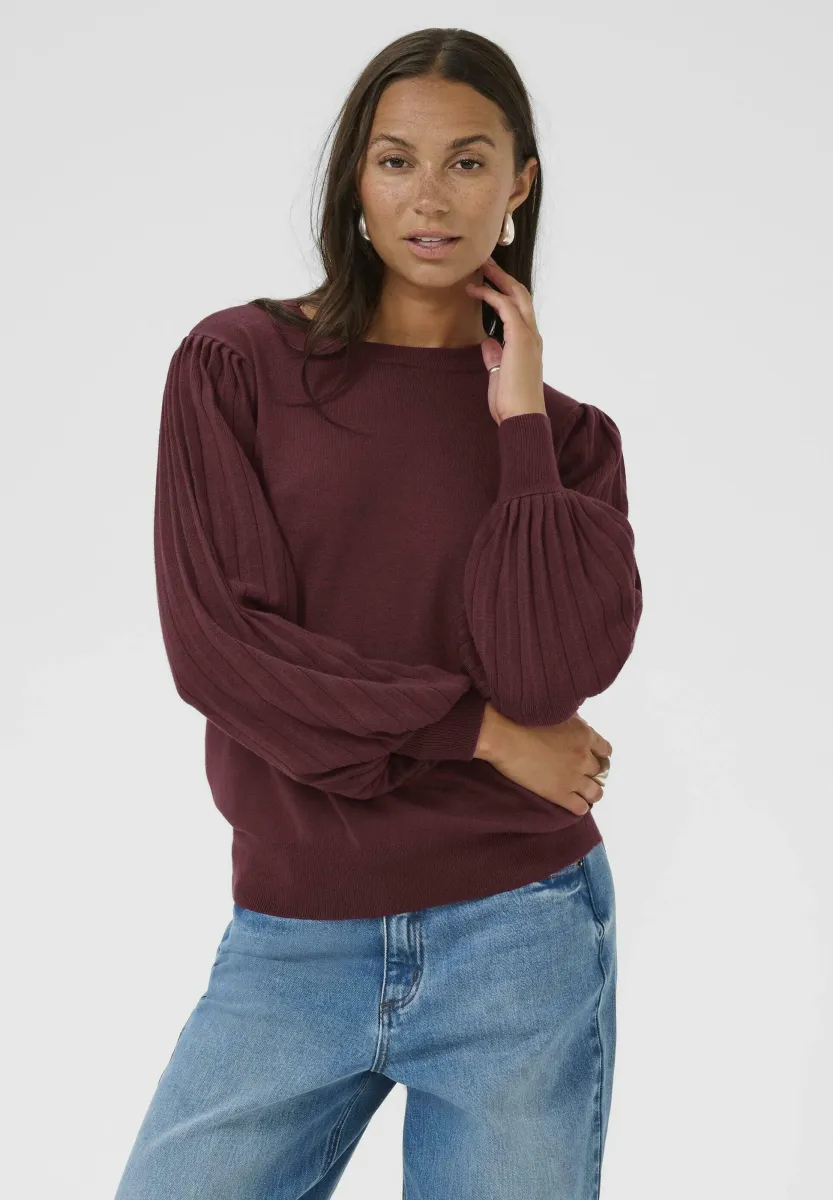 KALONE - Strickpullover - windsor wine