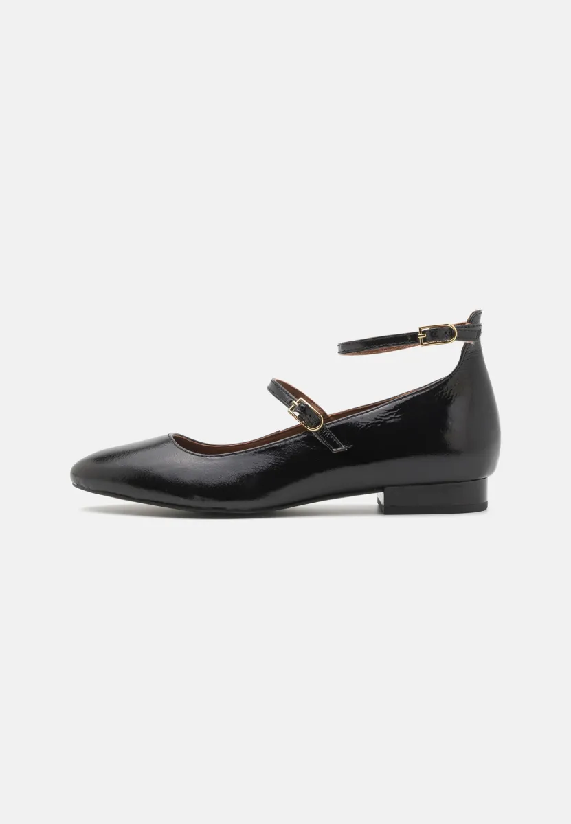 KALSEN - Riemchenballerina - black