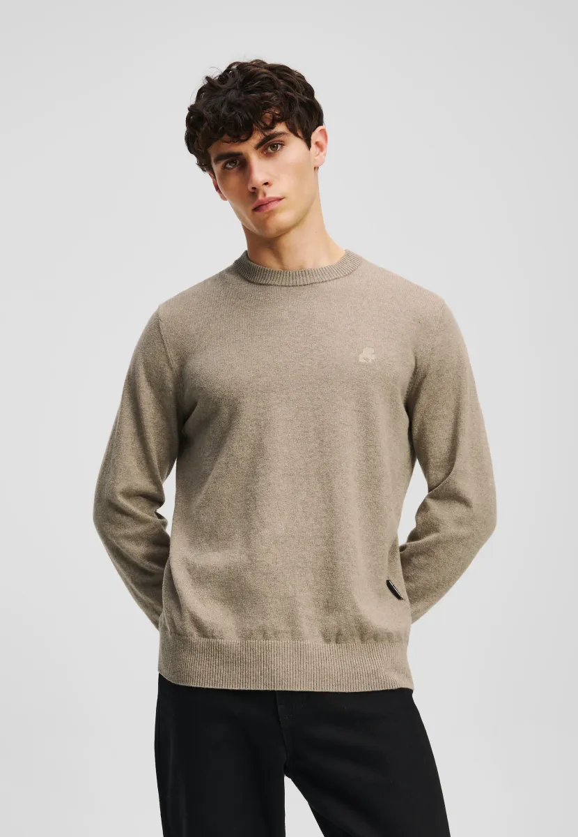 KAMEO - Strickpullover - beige twill melange