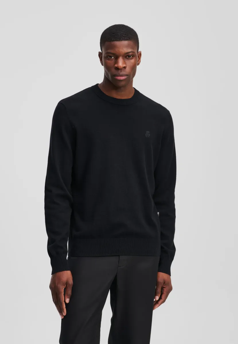 KAMEO - Strickpullover - black