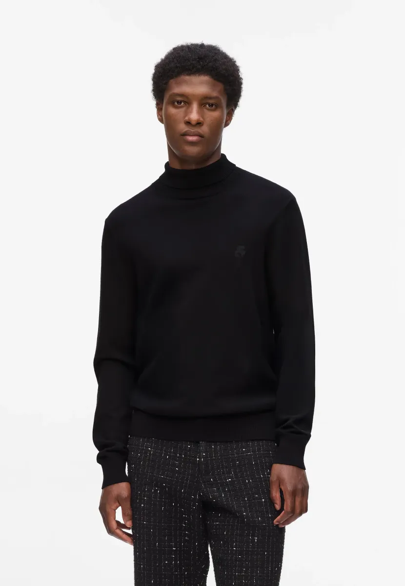 KAMEO TURTLENECK - Strickpullover - black