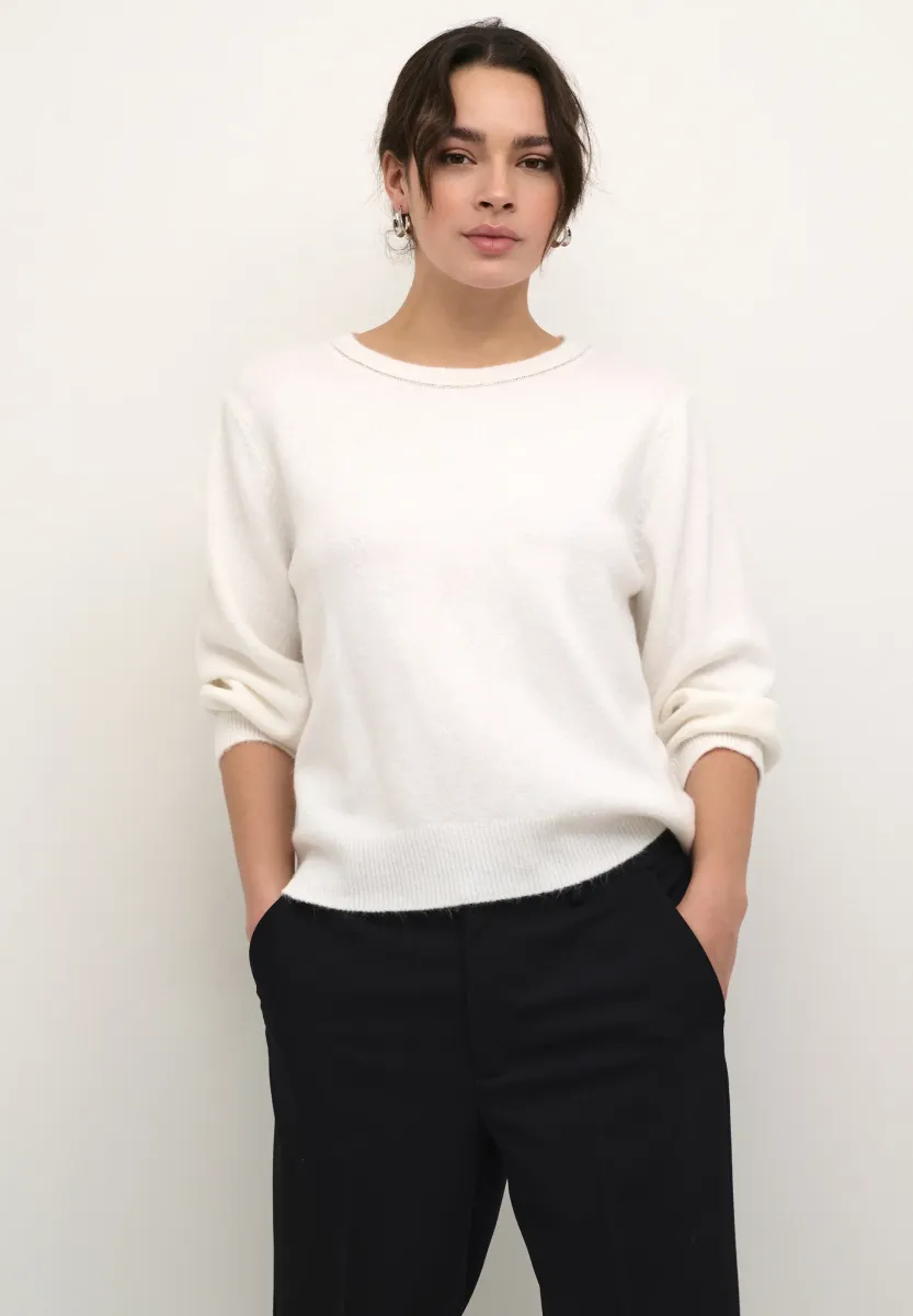 KAMEREDITH - Strickpullover - chalk cc