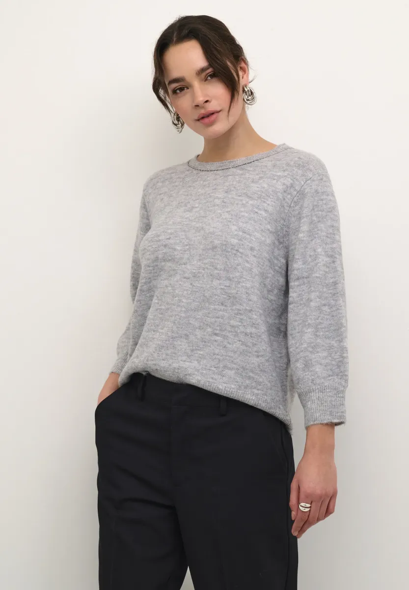 KAMEREDITH - Strickpullover - grey melange