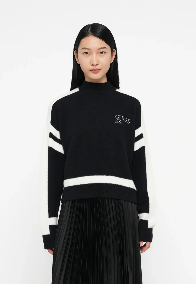 KAMILA - Strickpullover - jet black