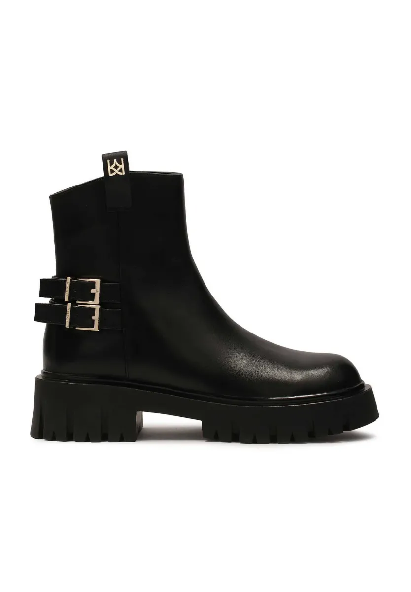 KANDE - Plateaustiefelette - black