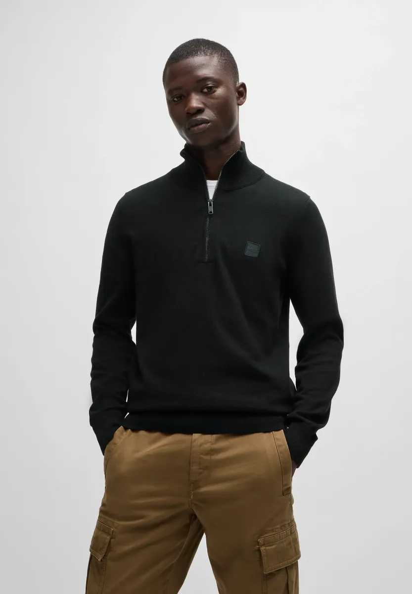 KANOBIX - Strickpullover - black