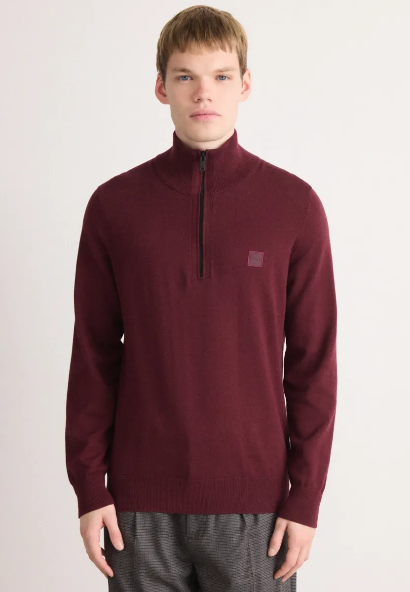 KANOBIX - Strickpullover - dark red