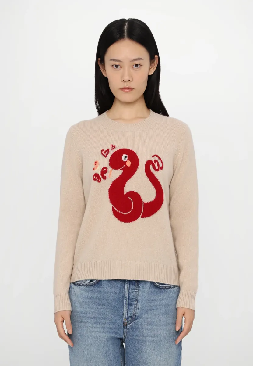 KANSAS - Strickpullover - sand