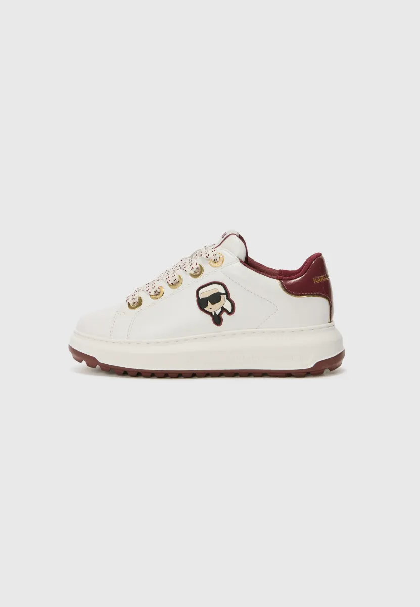 KAPRI KARL - Sneaker low - white/burgundy